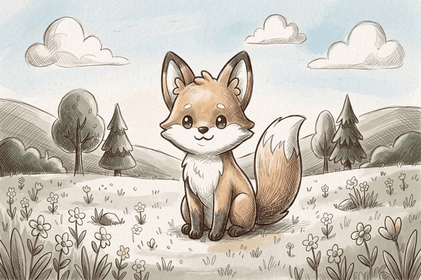 Sketch art style example